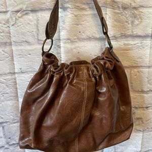 Roomy Shoulder Purse by Axcess in Brown